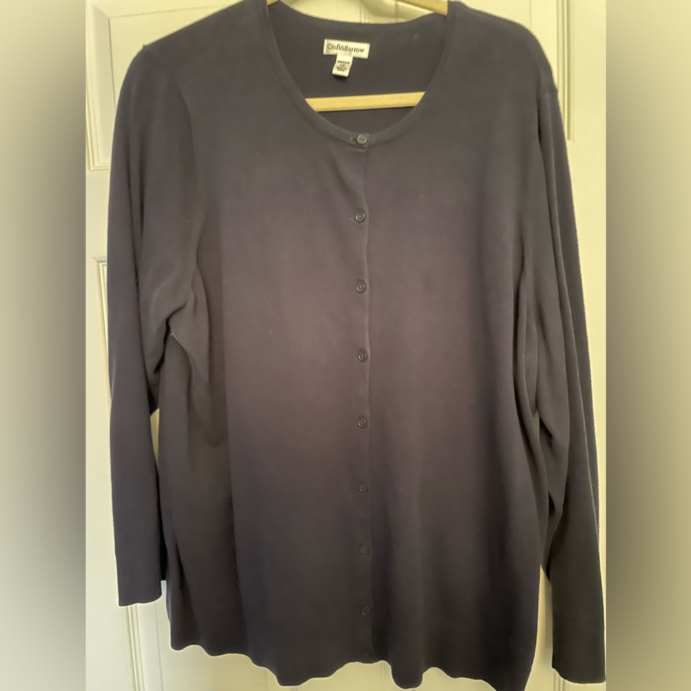 Women’s Navy Button Down Cardigan
